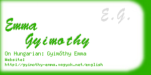 emma gyimothy business card